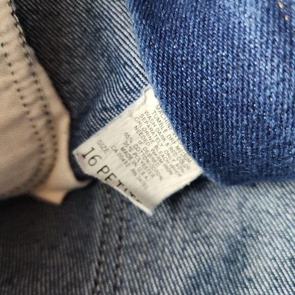 Vintage LEE Riders Jeans Women's 16P Blue Curvy Hight Waist Heavy USA Made - Picture 10 of 12